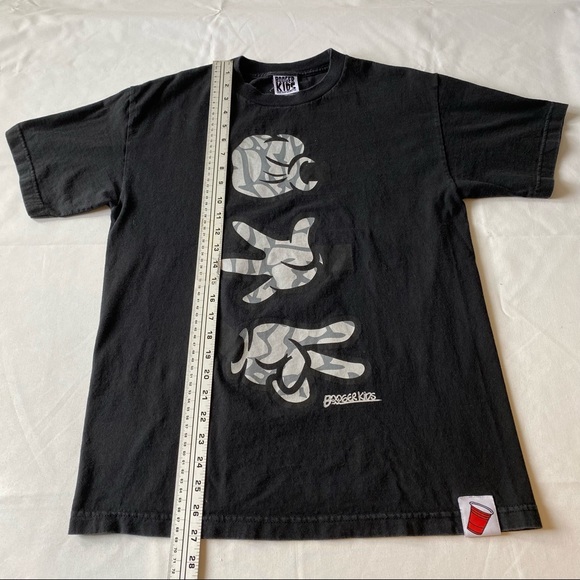 Booger Kids Black Rock Paper Scissors Graphic Tee Shirt Size Medium - Picture 7 of 9